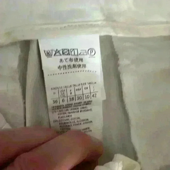 Marella Wide Leg Linen Pants Size - 6 - Picture 5 of 8